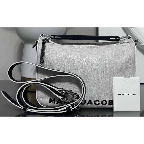 MARC JACOBS The Soft Box 23 Colorblock Leather Crossbody Bag, Cotton Multi - Picture 3 of 16